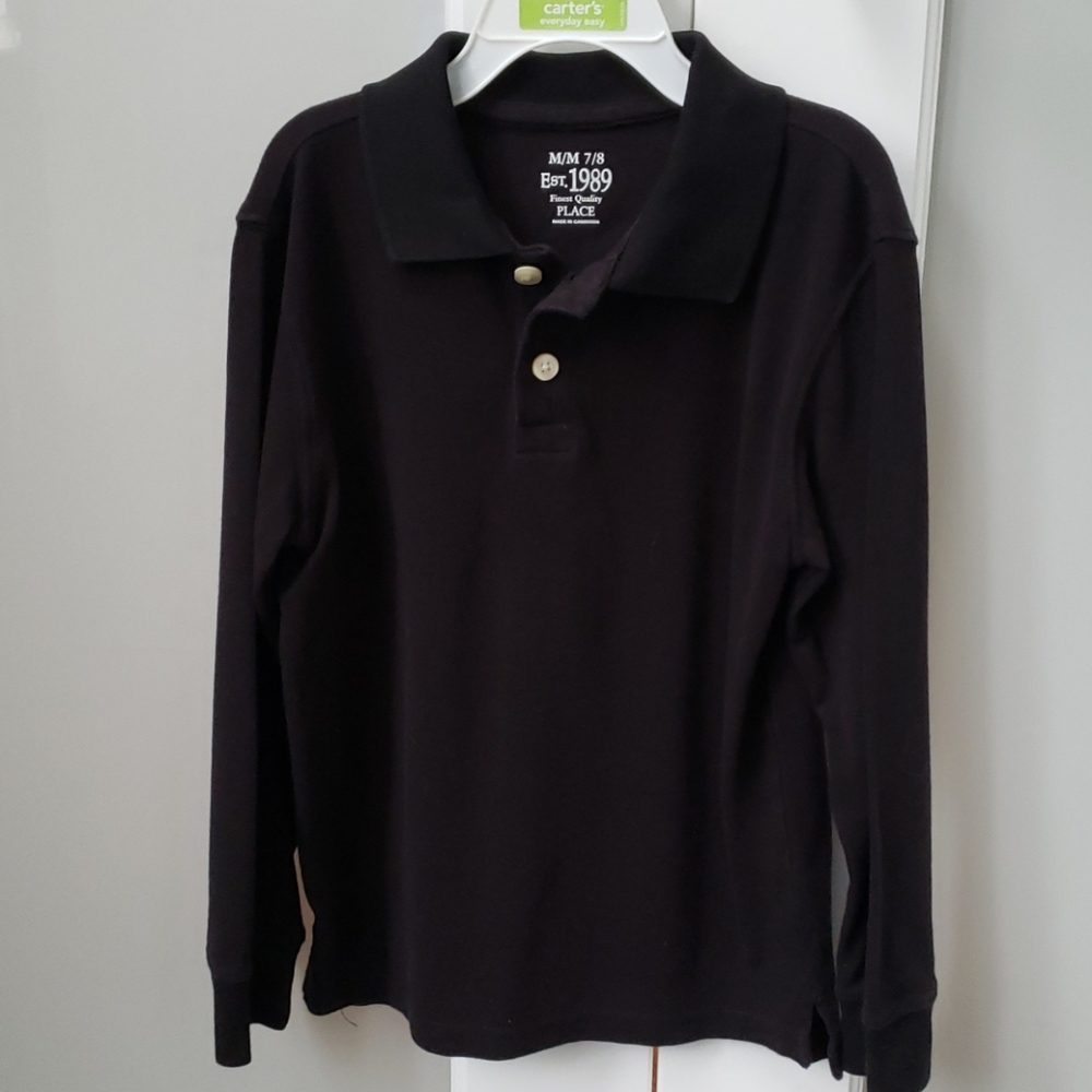 Boys collard long sleeve shirt